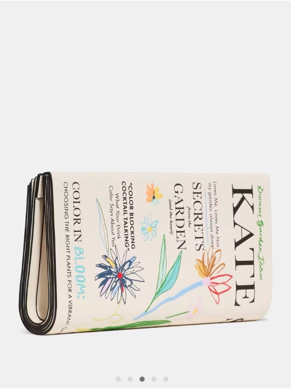 Kate Spade New York The Edition Magazine Novelty Leather Clutch Bag KO476 - Picture 3 of 16